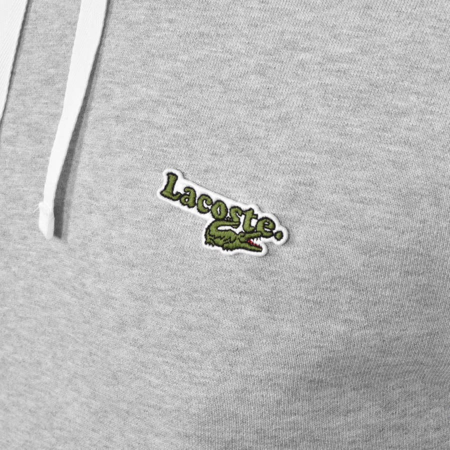 Alternative Image for ProductLacoste Logo Pullover Hoodie Grey3
